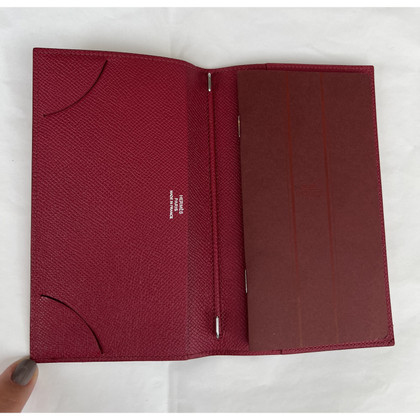 Hermès Vision Agenda Cover Leather in Red