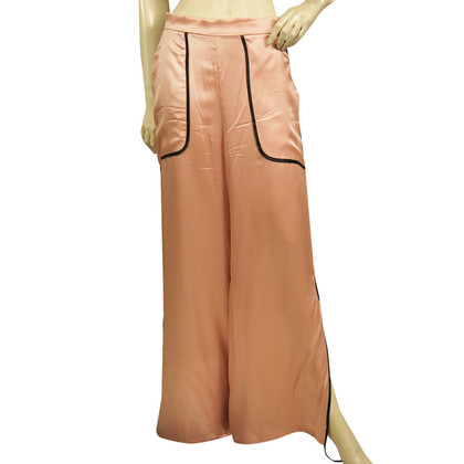 Giacobino Trousers Silk in Pink