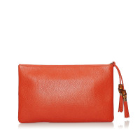 Gucci Clutch Bag Leather in Orange