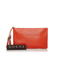 Gucci Clutch en Cuir en Orange