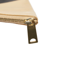 Céline Clutch aus Leder in Beige