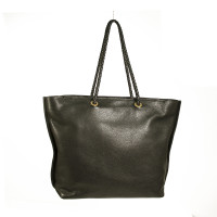 Car Shoe Tote bag Leather in Black