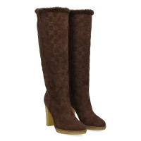 Gucci Bottes en Cuir en Marron