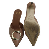 Malone Souliers Pumps/Peeptoes aus Leder in Braun