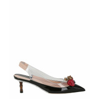 Gucci Pumps/Peeptoes aus Leder in Schwarz