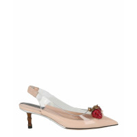 Gucci Pumps/Peeptoes aus Leder in Beige