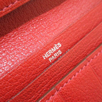 Hermès Béarn Leather in Red