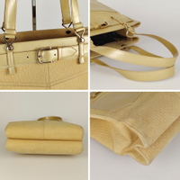 Christian Dior Tote bag Suede in Gold