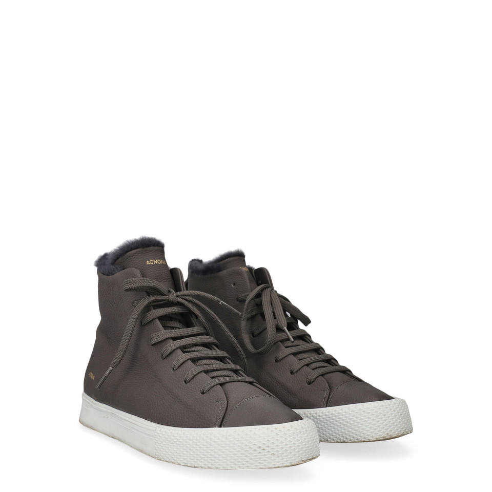 Agnona Lace-up shoes Leather in Grey