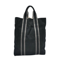 Hermès Tote Bag aus Canvas in Schwarz