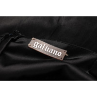 John Galliano Kleid aus Seide in Schwarz
