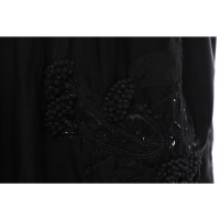 John Galliano Kleid aus Seide in Schwarz