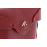 Manu Atelier Mini Pristine  Bag Leather in Bordeaux