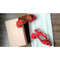 Des Petits Hauts Sandals Leather in Red
