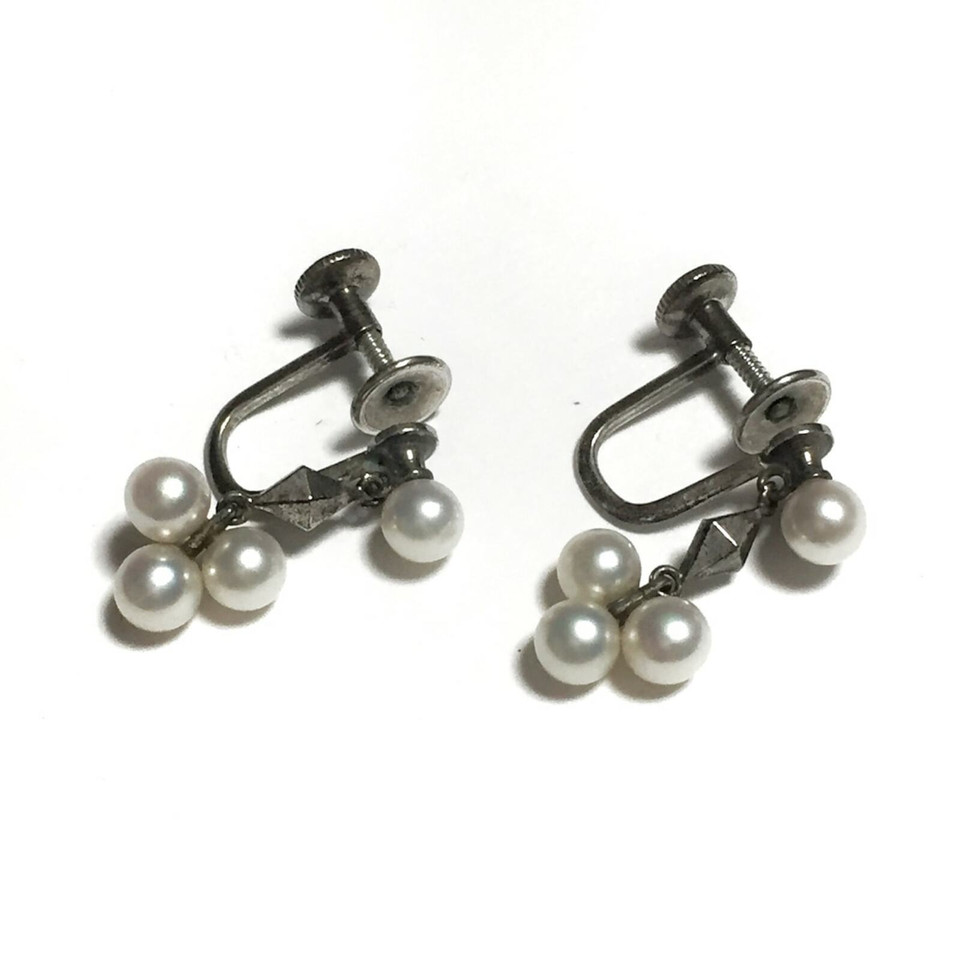 Mikimoto Ohrring aus Silber in Silbern