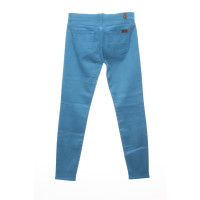 7 For All Mankind Jeans in Cotone in Petrolio