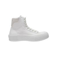 Alexander McQueen Sneakers aus Canvas in Weiß