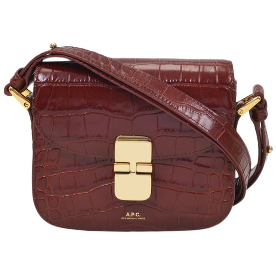 A.P.C. Grace Small en Cuir en Rouge