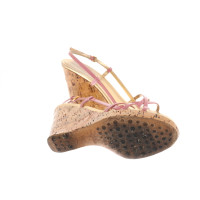 Carshoe Chaussures compensées en Cuir en Rose/pink