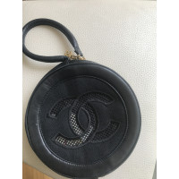 Chanel Clutch Leer in Zwart