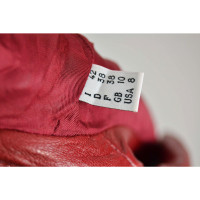 Moschino Cheap And Chic Jacket/Coat Leather in Red