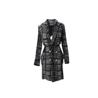 Balmain Jacket/Coat Wool in Grey