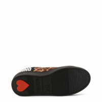 Love Moschino Sneakers aus Baumwolle in Braun