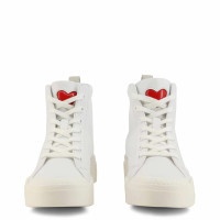 Love Moschino Sneakers Leer in Wit