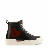 Love Moschino Trainers Leather in Black