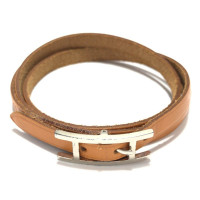 Hermès Bracelet/Wristband Leather in Silvery