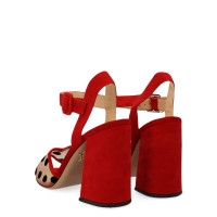 Charlotte Olympia Sandals Leather in Red