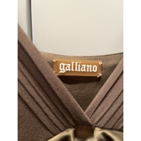 John Galliano Dress Silk in Beige