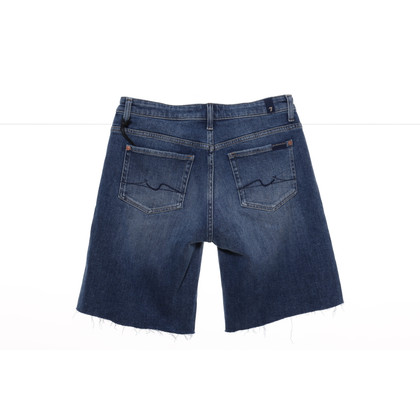 7 For All Mankind Shorts Cotton in Blue