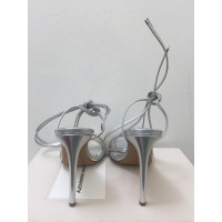 Alexandre Vauthier Sandals Leather in Silvery