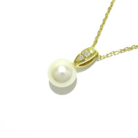 Mikimoto Kette aus Perlen in Gold