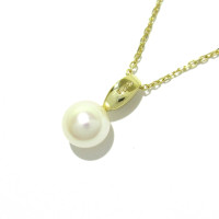 Mikimoto Kette aus Perlen in Gold