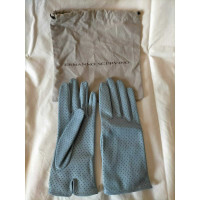 Ermanno Scervino Gloves Leather in Turquoise