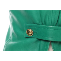 Charles Jourdan Vest Leather in Green