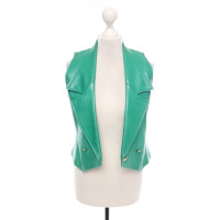 Charles Jourdan Vest Leather in Green