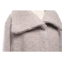 Set Jacke/Mantel aus Wolle in Grau