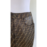 Fendi Skirt Cotton in Brown