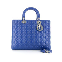Dior Lady Dior in Pelle in Blu