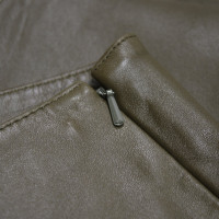 Set Trousers Leather in Olive
