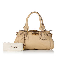 Chloé Paddington Bag Leer in Beige