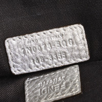 Fendi Clutch Bag Leather in Silvery