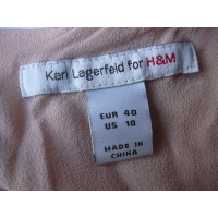 Karl Lagerfeld For H&M Kleid aus Seide in Nude