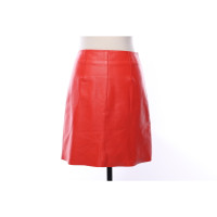 Acne Skirt Leather in Red