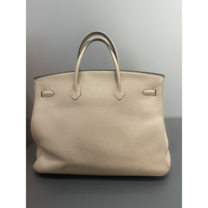 Hermès Birkin Bag aus Leder in Beige