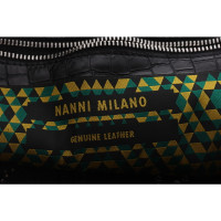 Nanni Milano Shopper Leather in Black