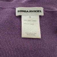 Sonia Rykiel Short-sleeved sweater in purple